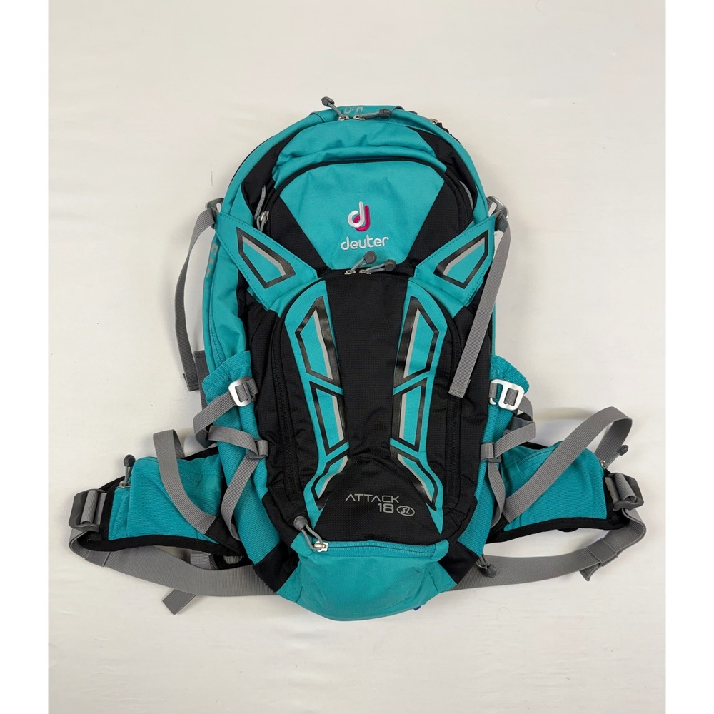 Deuter Attack 18 SL Womens Mountain Bike Backpack Teal Black Shield System 18L